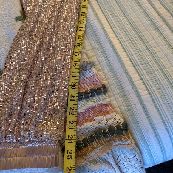 Blush sequin jogger jumpsuit. - Picture 4 of 7